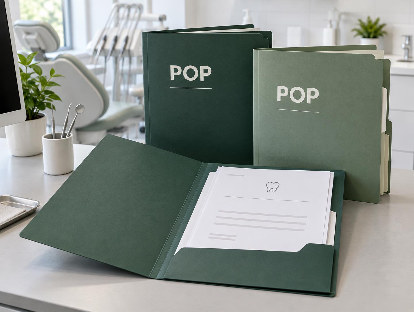 Pastas de POPs em cena ilustrativa
